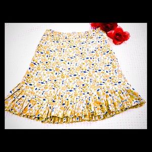 MARC JACOBS Silk Tulip Flower Print Skirt. Size 2